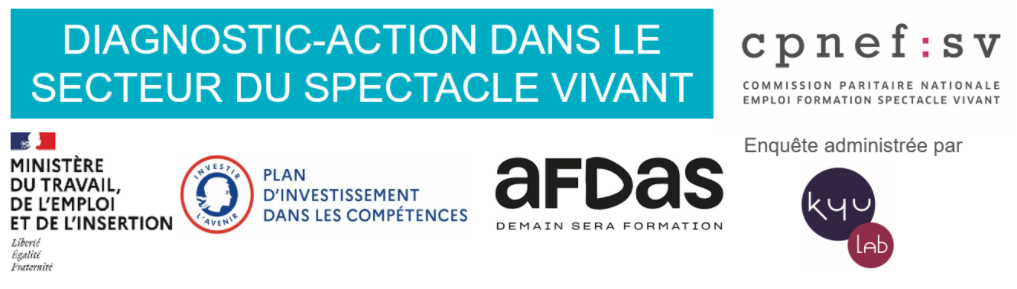 Covid19 : l'impact de la pandémie sur le spectacle vivant - Une étude de l'AFDAS Bandeau%20logo%20des%20partenaires